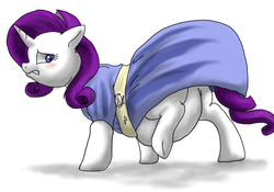 Size: 1051x737 | Tagged: safe, artist:defenceless, rarity, pony, g4, fat, raritubby, solo, story included, weight gain