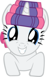 Size: 8000x12563 | Tagged: safe, artist:lightningtumble, rarity, pony, g4, look before you sleep, absurd resolution, female, hair curlers, simple background, solo, transparent background, vector