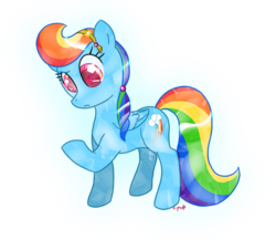 Size: 821x712 | Tagged: safe, artist:c-puff, rainbow dash, pony, g4, crystallized, female, solo