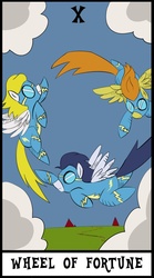 Size: 780x1398 | Tagged: safe, artist:theuglyother, soarin', spitfire, surprise (g4), g4, tarot card, wonderbolts