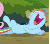 Size: 490x440 | Tagged: safe, screencap, rainbow dash, pegasus, pony, g4, season 3, spike at your service, animated, animation error, female, gif, laughing, mare, nose in the air, reaction image, wingless