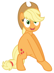 Size: 3000x4027 | Tagged: safe, artist:chemicowl, applejack, earth pony, pony, g4, spike at your service, belly, bipedal, female, happy, simple background, solo, transparent background, vector