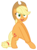 Size: 3000x4027 | Tagged: safe, artist:chemicowl, applejack, earth pony, pony, g4, my little pony: friendship is magic, spike at your service, belly, bipedal, female, happy, simple background, solo, transparent background, vector