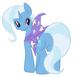 Size: 882x906 | Tagged: safe, artist:fribox, trixie, pony, unicorn, g4, asshat, butt, cape, clothes, female, hat, mare, plot, plothat, solo, trixie's cape, trixie's hat