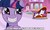 Size: 945x561 | Tagged: safe, edit, edited screencap, screencap, rarity, twilight sparkle, g4, lesson zero, my little pony: friendship is magic, carousel boutique, couch, fainting couch, image macro