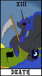 Size: 780x1399 | Tagged: safe, artist:theuglyother, nightmare moon, g4, tarot card