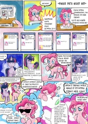 Size: 1500x2123 | Tagged: safe, artist:theuglyother, applejack, fluttershy, pinkie pie, rainbow dash, rarity, twilight sparkle, comic:pinkie's night out, g4, comic