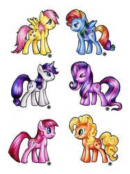 Size: 896x1200 | Tagged: safe, artist:dragonlovers, applejack, fluttershy, pinkie pie, rainbow dash, rarity, twilight sparkle, g4, alternate universe, mane six