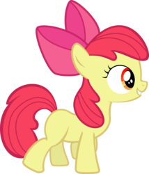 Size: 3072x3581 | Tagged: safe, artist:sunran80, apple bloom, earth pony, pony, g4, female, simple background, solo, transparent background, vector