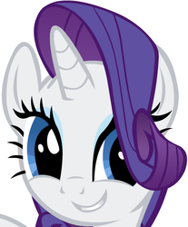 Size: 795x959 | Tagged: safe, rarity, pony, g4, cropped, female, simple background, smiling, solo, vector, white background