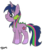 Size: 702x783 | Tagged: dead source, safe, artist:twitterfulpony, oc, oc only, dracony, hybrid, crossbreed, interspecies, interspecies offspring, offspring, parent:spike, parent:twilight sparkle, parents:twispike, solo