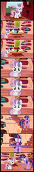 Size: 1000x5000 | Tagged: safe, artist:nicoboss143, sweetie belle, twilight sparkle, pony, unicorn, g4, alicorn amulet, comic, cute, diasweetes, duo, duo female, female, filly, foal, mare, this will end in tears, this will end in tears and/or death, xk-class end-of-the-world scenario