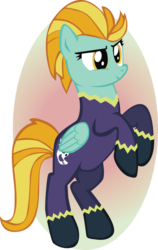 Size: 710x1126 | Tagged: safe, artist:pipersack, lightning dust, pony, g4, shadowbolts, solo