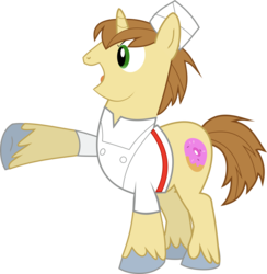 Size: 2932x3000 | Tagged: safe, artist:soarinuphigh, donut joe, pony, unicorn, g4, male, simple background, solo, transparent background, vector
