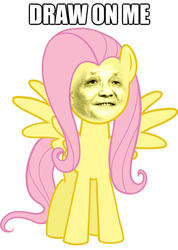 Size: 569x800 | Tagged: safe, fluttershy, g4, 1000 years in photoshop, deng xiaoping, draw on me, photoshop