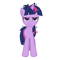 Size: 250x250 | Tagged: safe, artist:foxy-noxy, twilight sparkle, pony, g4, bed mane, female, simple background, solo, svg, transparent background, vector