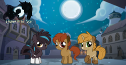 Size: 1278x664 | Tagged: safe, oc, oc only, oc:gari, oc:magpie, oc:spirit, children of the night, cute, filly