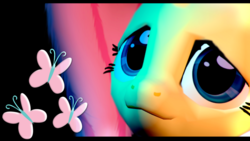 Size: 900x506 | Tagged: safe, artist:illu-mint, fluttershy, pony, g4, 3d, cutie mark, female, gmod, solo, wallpaper