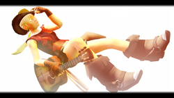 Size: 900x506 | Tagged: safe, artist:illu-mint, applejack, human, g4, female, gmod, guitar, humanized, solo, wip