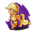 Size: 1663x1538 | Tagged: safe, artist:kna, applejack, earth pony, pony, g4, crossed hooves, female, solo, wink