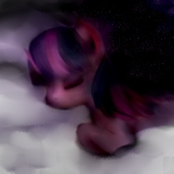 Size: 800x800 | Tagged: safe, artist:pipomanager-mimmi, twilight sparkle, pony, g4, female, sleeping, solo