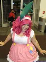 Size: 720x960 | Tagged: safe, artist:blossoming cosplay, gummy, pinkie pie, human, g4, cosplay, irl, irl human, photo