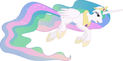 Size: 7740x3900 | Tagged: safe, artist:90sigma, princess celestia, alicorn, pony, g4, female, mare, simple background, solo, transparent background, vector