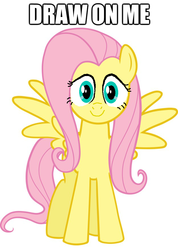 Size: 625x878 | Tagged: safe, fluttershy, pony, g4, draw on me, female, ms paint, solo