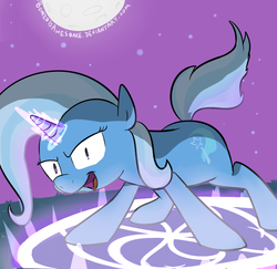 Size: 639x621 | Tagged: safe, artist:bonzoisawesome, trixie, pony, unicorn, g4, female, magic, magic circle, mare, solo