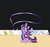 Size: 3055x2845 | Tagged: safe, artist:vasillium, fluttershy, twilight sparkle, pony, unicorn, g4, female, glowing horn, gymnast, gymnastics, horn, kneeling, leotard, mare, olympics, purple leotard, rhythmic gymnastics, ribbon, twilight's leotard, unicorn twilight