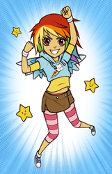 Size: 600x931 | Tagged: safe, artist:christinies, rainbow dash, human, g4, converse, female, humanized, shoes, solo