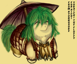 Size: 1800x1500 | Tagged: safe, fluffy pony, colored, fluffy ponified, fluffy pony original art, kazami yuuka, solo