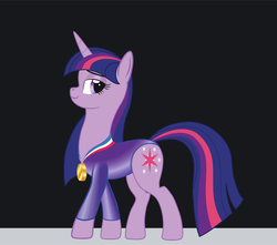 Size: 2755x2436 | Tagged: safe, artist:vasillium, twilight sparkle, pony, unicorn, g4, clothes, female, gold medal, gymnast, gymnastics, leotard, medal, solo