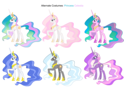 Size: 3600x2700 | Tagged: safe, artist:blackm3sh, artist:pika-robo, princess celestia, wysteria, alicorn, pony, g3, g4, alternate clothes, blue-mane celestia, crown, ethereal mane, female, g3 to g4, generation leap, hoof shoes, jewelry, mare, palette swap, peytral, pink-mane celestia, pinklestia, princess wysteria, recolor, regalia, royal guard, simple background, transparent background, vector, wysteriacorn, younger