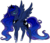 Size: 1202x1037 | Tagged: safe, artist:ponymonster, princess luna, pony, g4, female, simple background, solo, transparent background