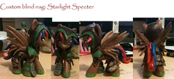 Size: 800x365 | Tagged: safe, artist:leighoflight, oc, oc only, pegasus, pony, commission, customized toy, irl, photo, toy