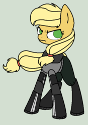 Size: 432x616 | Tagged: safe, artist:shineemew, applejack, g4, half-life, parody