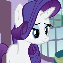 Size: 375x375 | Tagged: safe, screencap, rarity, pony, unicorn, g4, my little pony: friendship is magic, spike at your service, female, lidded eyes, mare, smiling, solo