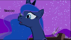 Size: 420x236 | Tagged: safe, edit, edited screencap, screencap, princess luna, pony, g4, luna eclipsed, season 2, female, gif, hub logo, non-animated gif, solo