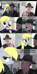 Size: 2550x5044 | Tagged: safe, artist:pipersack, derpy hooves, pegasus, pony, g4, derp, female, full metal jacket, gunnery sergeant hartman, mare, parody, war face