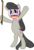 Size: 4493x6576 | Tagged: safe, artist:fuzzywuff, octavia melody, earth pony, pony, g4, absurd resolution, bipedal, bow (instrument), bowtie, cello bow, cutie mark, female, hooves, mare, open mouth, simple background, solo, teeth, transparent background, vector, x all the y