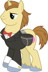 Size: 4435x6670 | Tagged: safe, artist:nickman983, con mane, donut joe, pony, unicorn, g4, absurd resolution, male, simple background, solo, stallion, transparent background, vector