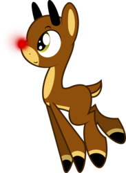 Size: 3270x4472 | Tagged: safe, artist:blueblitzie, reindeer, cute, ponified, rudolph, rudolph the red nosed reindeer, rudolph the red nosed reindeer (1964), simple background, solo, transparent background, vector