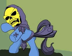 Size: 3300x2550 | Tagged: dead source, safe, artist:ahuckleberry, he-man, ponified, skeletor