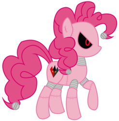 Size: 2310x2346 | Tagged: safe, artist:frankleonhart, pinkie pie, robot, g4, female, simple background, solo, transparent background, vector