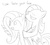 Size: 2000x1800 | Tagged: safe, artist:mcsadat, fluttershy, pinkie pie, g4, female, lesbian, licking, monochrome, pinkamena diane pie, ship:flutterpie, shipping