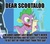 Size: 436x386 | Tagged: safe, edit, edited screencap, screencap, spike, dragon, friendship is magic, g4, my little pony: friendship is magic, caption, letter, male, meme, quill, scroll, spike's love letters, tongue out, twilight's canterlot home, window