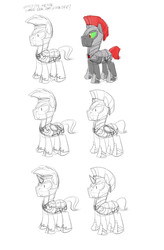 Size: 950x1444 | Tagged: safe, artist:carnifex, crystal pony, pony, g4, concept art, royal guard