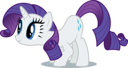 Size: 12053x6400 | Tagged: dead source, safe, artist:parclytaxel, rarity, pony, g4, .svg available, absurd resolution, crouching, female, simple background, solo, transparent background, vector