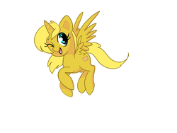 Size: 1600x1200 | Tagged: safe, artist:adailey, oc, oc only, oc:ticket, alicorn, pony, alicorn oc, simple background, solo